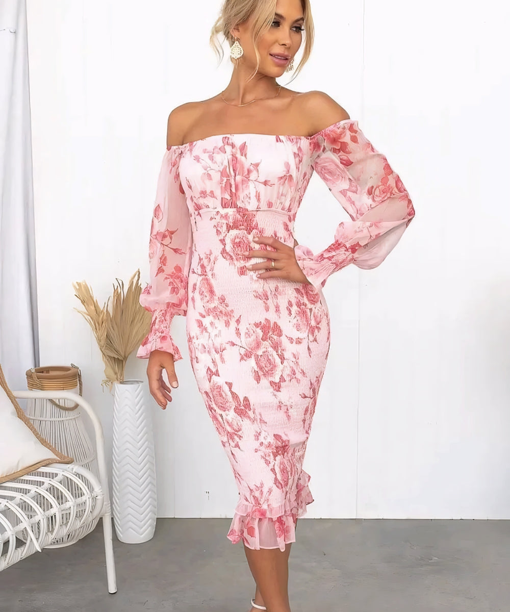 Sofie | Tijdloze Midi-jurk van Satijn | 1+1 Gratis