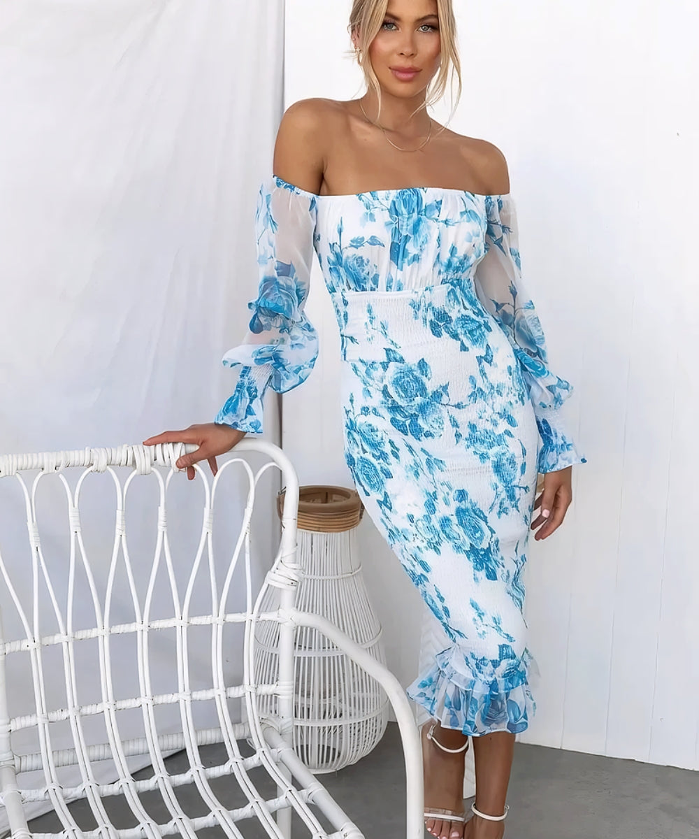 Sofie | Tijdloze Midi-jurk van Satijn | 1+1 Gratis