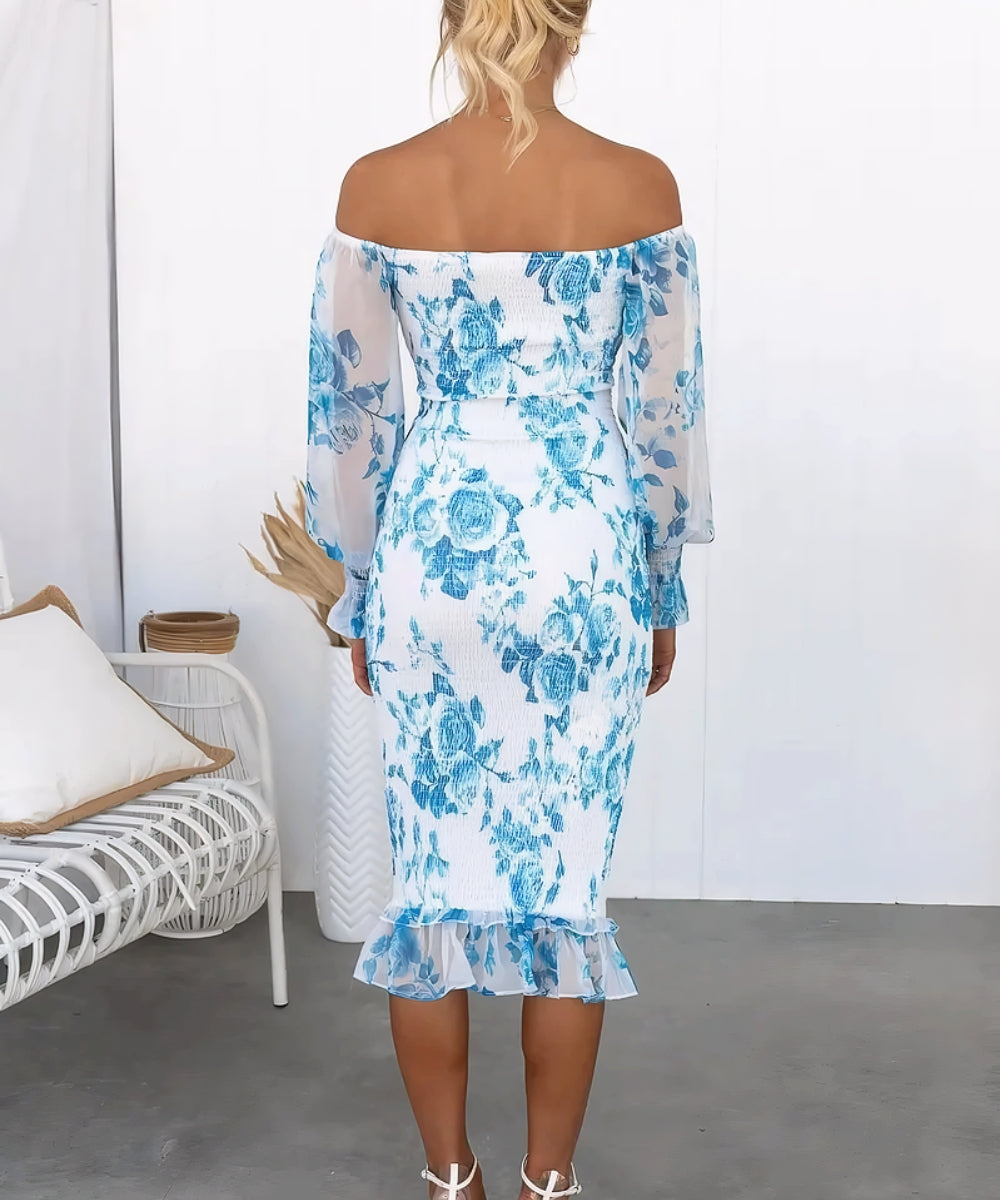 Sofie | Tijdloze Midi-jurk van Satijn | 1+1 Gratis